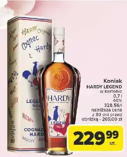 Carrefour Cognac + karton Hardy Legend oferta