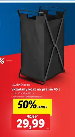 Lidl Kosz na pranie 45 l Livarno Home oferta