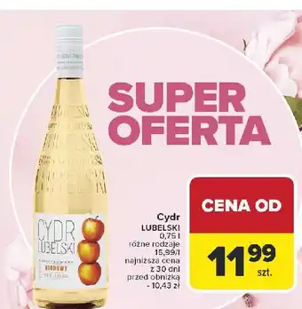 Carrefour Cydr Lubelski Miodowy oferta