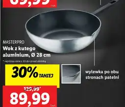 Lidl Wok z kutego aluminium 28 cm Masterpro oferta