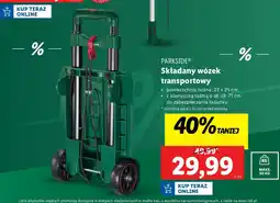 Lidl Wózek transportowy składany Parkside oferta