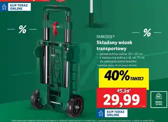 Lidl Wózek transportowy składany Parkside oferta