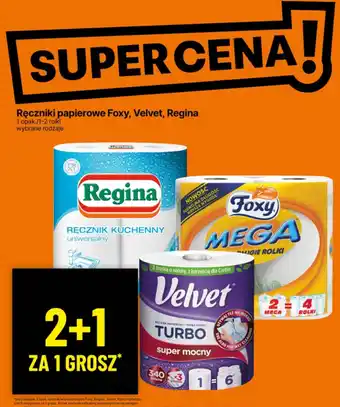 Delikatesy Centrum Ręczniki papierowe Foxy, Regina, Velvet, Regina oferta