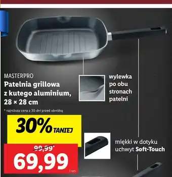 Lidl Patelnia grillowa 28 x 4.3 cm Masterpro oferta