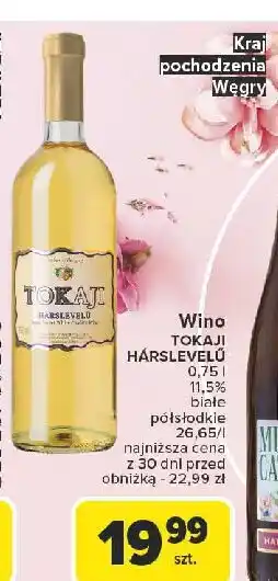 Carrefour Wino Tokaji Harslevelu oferta