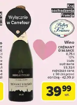 Carrefour Wino Cremant D'alsace Brut oferta