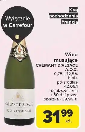 Carrefour Wino Cremant D'alsace Riesling Aoc oferta