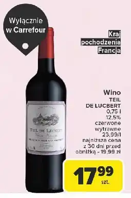 Carrefour Wino Teil De Lucbert oferta