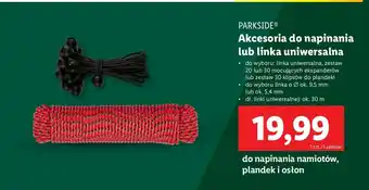 Lidl Klipsy do plandeki Parkside oferta