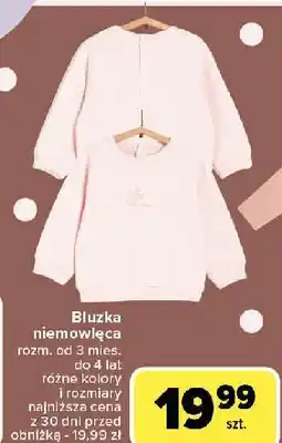 Carrefour Bluza niemowlęca oferta