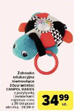 Carrefour Zabawka edukacyjna żółty żółw morski Canpol Babies oferta