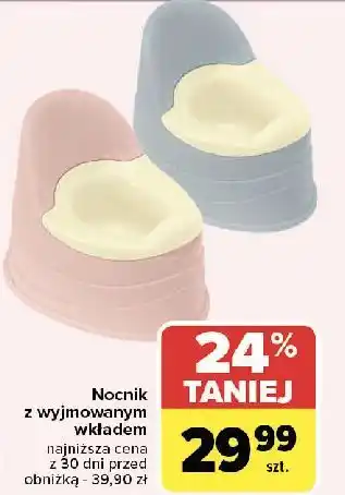 Carrefour Nocnik z wyjmowaną wkładką różówy oferta