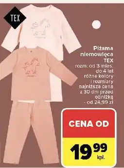 Carrefour Piżama niemowlęca Tex oferta