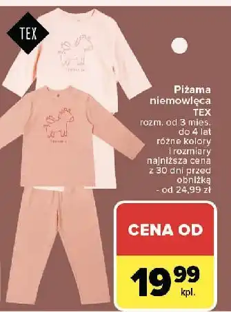 Carrefour Piżama niemowlęca Tex oferta