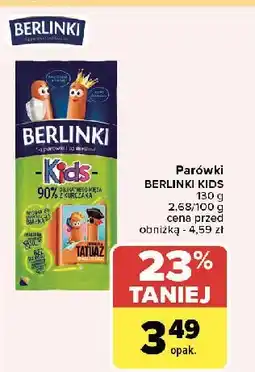 Carrefour Parówki Morliny Berlinki Kids oferta