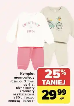 Carrefour Komplet niemowlęcy oferta