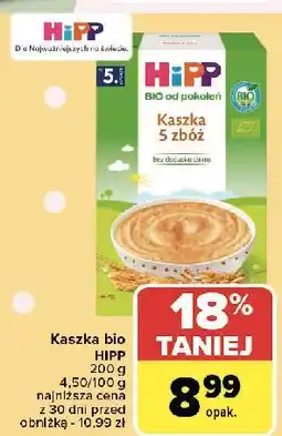 Carrefour Kaszka 5 zbóż Hipp Bio oferta