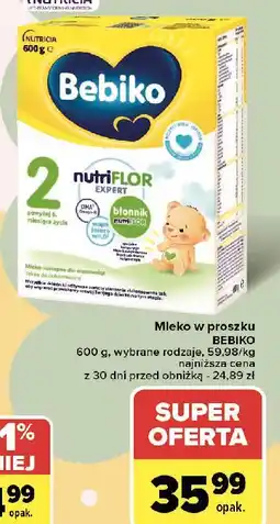 Carrefour Mleko 2 Bebiko Nutriflor Expert oferta