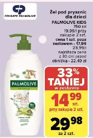 Carrefour Żel pod prysznic i do kąpieli dla dzieci owca Palmolive Naturals oferta