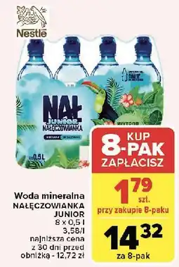 Carrefour Woda niegazowana Nałęczowianka Junior oferta