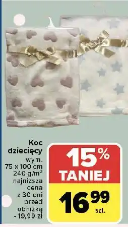 Carrefour Koc dziecięcy 75 x 100 cm oferta