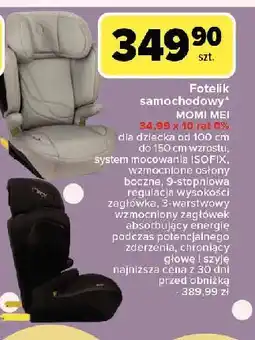 Carrefour Fotelik samochodowy mei Momi oferta