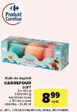 Carrefour Musujące kule do kąpieli z olejkiem awokado i pestek winogron Carrefour Soft oferta