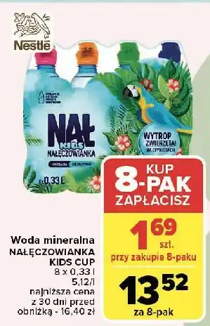 Carrefour Woda niegazowana Nałęczowianka Kids oferta