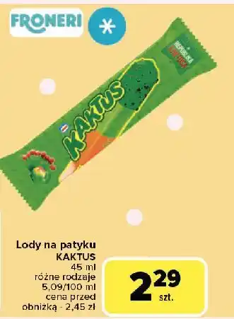 Carrefour Lody kaktus-jablko Nestle Kaktus oferta