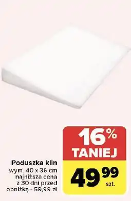 Carrefour Poduszka klin 40 x 36 cm oferta