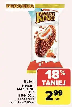 Carrefour Baton Kinder Maxi King oferta