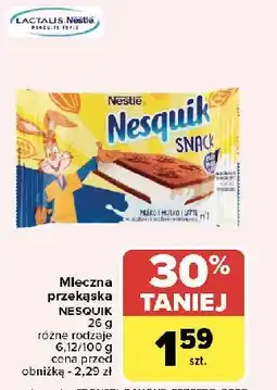 Carrefour Mleczna kanapka kakao Nesquik Snack oferta