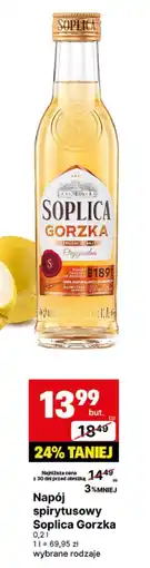 Delikatesy Centrum Napój spirytusowy Soplica Gorzka oferta