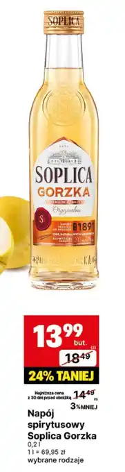 Delikatesy Centrum Napój spirytusowy Soplica Gorzka oferta