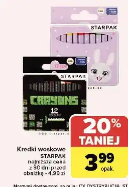 Carrefour Kredki woskowe Starpak oferta