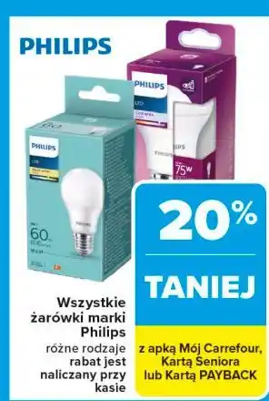 Carrefour Żarówka 75w Philips oferta