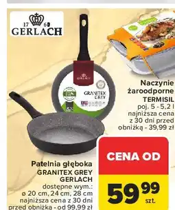 Carrefour Patelnia granitex grey 28 cm Gerlach oferta