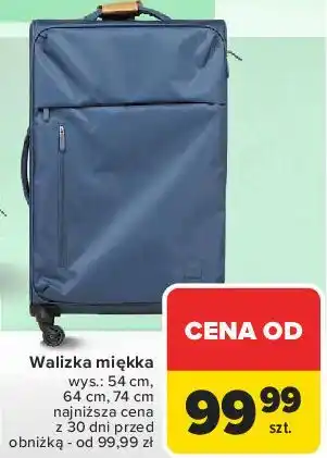 Carrefour Walizka miękka 54 cm oferta