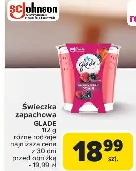 Carrefour Świeca zapachowa bubbly berry splash Glade By Brise oferta