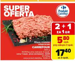 Carrefour Mięso mielone wieprzowe Carrefour Targ Świeżości oferta