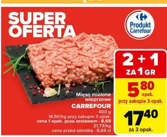 Carrefour Mięso mielone wieprzowe Carrefour Targ Świeżości oferta