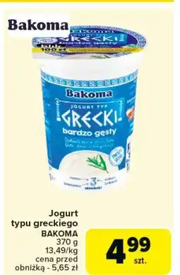 Carrefour Jogurt naturalny Bakoma Grecki oferta