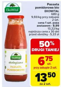 Carrefour Passata pomidorowa Ekowital oferta