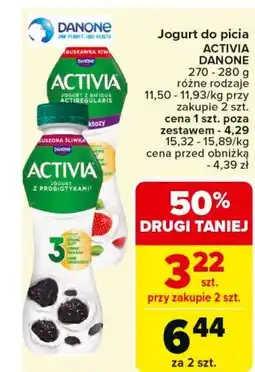 Carrefour Jogurt truskawka-kiwi Danone Activia oferta