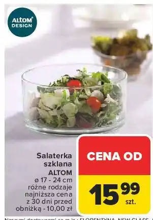 Carrefour Salaterka szklana 17 cm Altom oferta