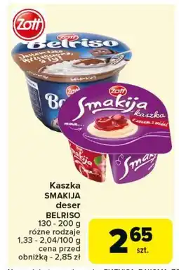 Carrefour Kaszka z sosem wiśni Zott Smakija oferta