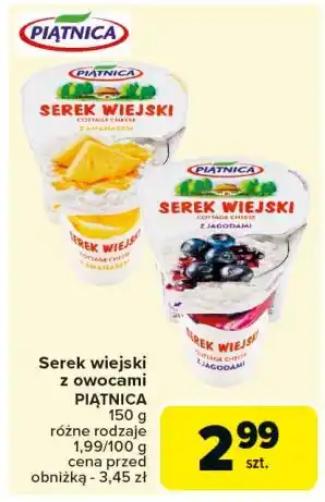 Carrefour Serek wiejski z jagodami Piątnica Wiejski oferta