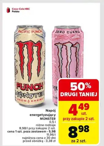 Carrefour Napój energetyczny Monster Energy Ultra Strawberry Dreams oferta