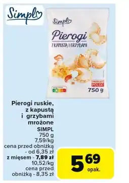 Carrefour Pierogi z mięsem Simpl oferta