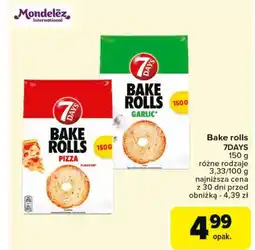 Carrefour Bake rolls czosnek 7 Days Rolls oferta